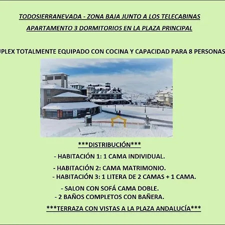 & Snow Apartmentos By Todosierranevada - Plaza Principal Junto A Telecabinas Apartmán Sierra Nevada
